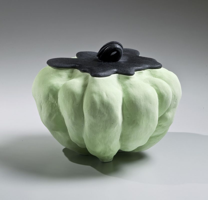 Katsumata Chieko, Japanese, born 1950 Akoda (Pumpkin-shaped) Water Jar, 2015 Matte-glazed stoneware 7 x 9 7/8 x 9 7/8 in. © Katsumata Chieko